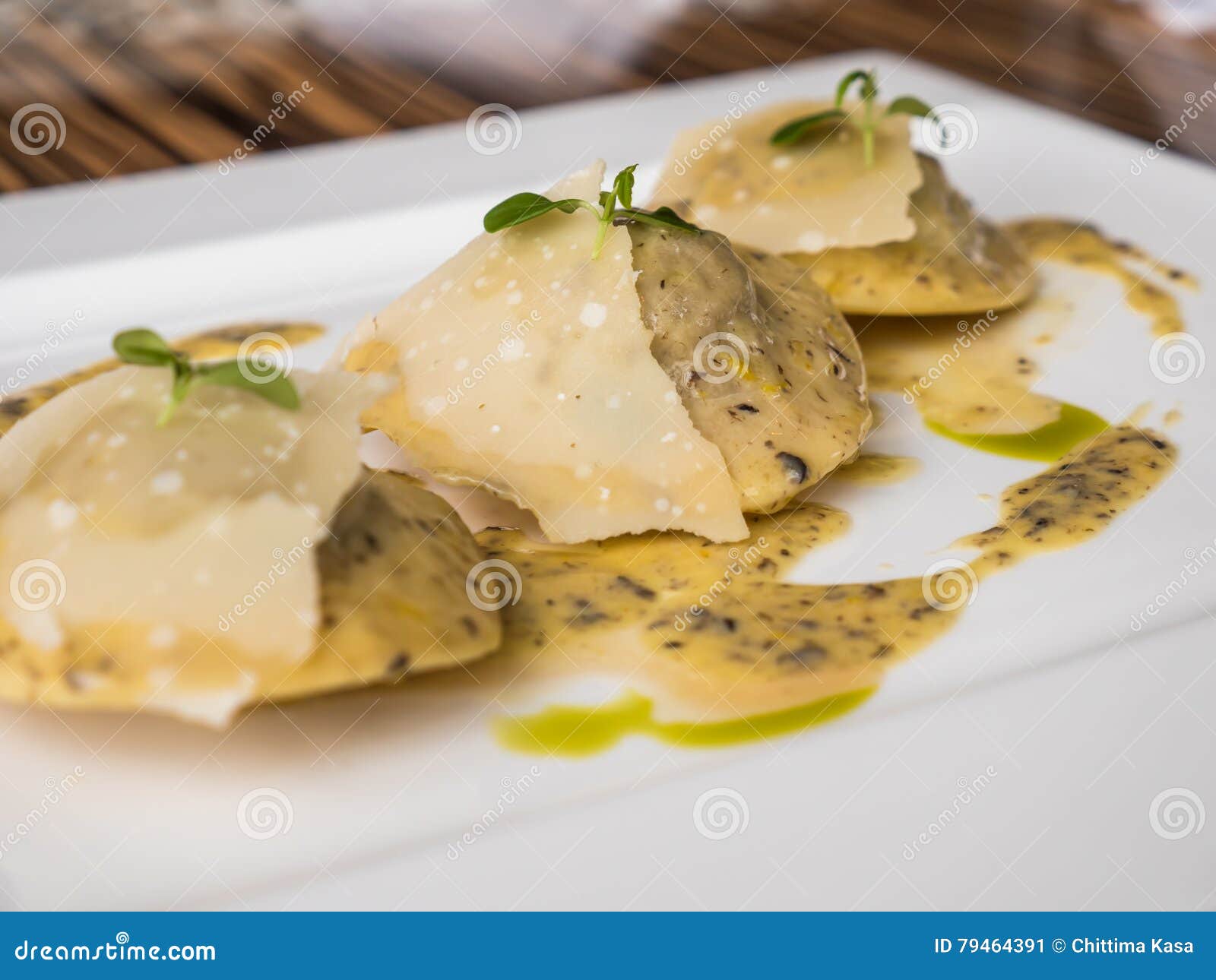 Truffle ravioli stock image. Image of nutrition, ravioli 79464391