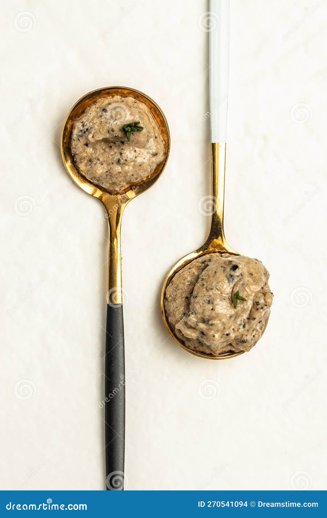 Truffle Sauce with Truffles and Olive Oil on a Light Background