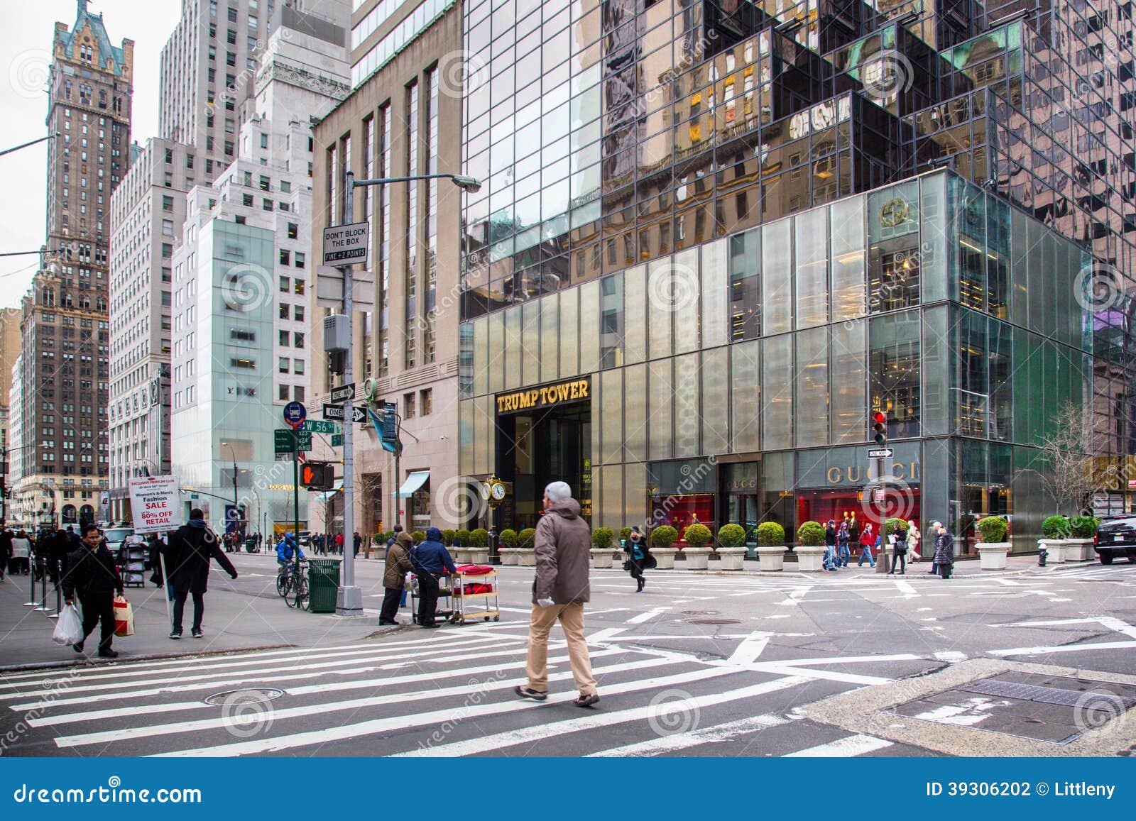 The Gucci store on Fifth Avenue in the Trump Tower in New York