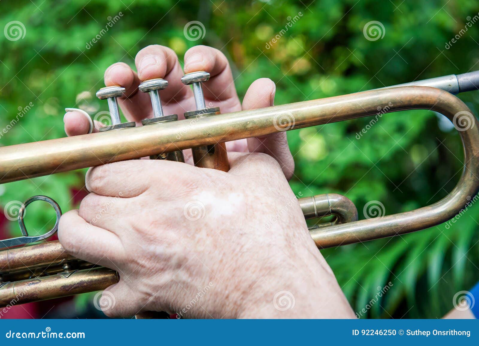 Trumpet stock photo. Image of woodwind, tone, green, classic 92246250
