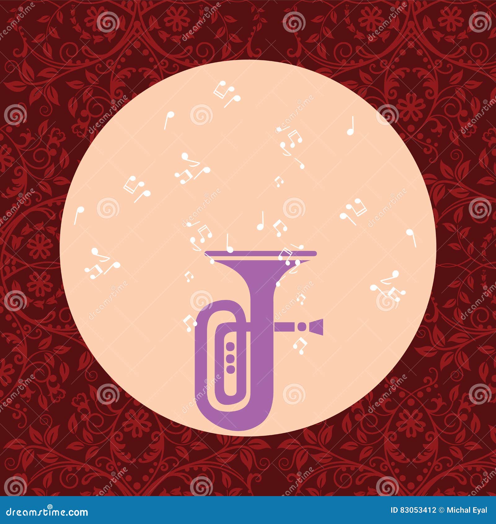 Trumpet stock illustration. Illustration of decorated 83053412