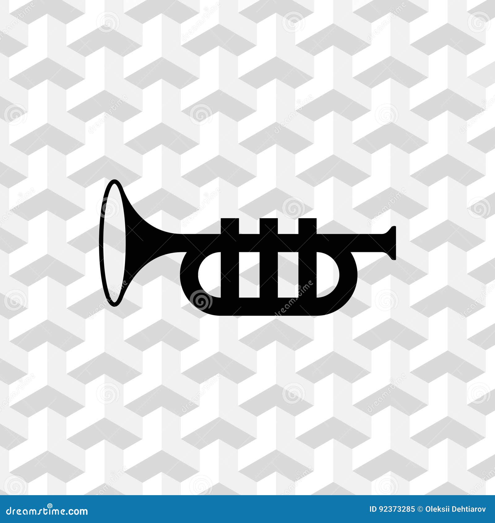 Trumpet Icon Stock Vector Illustration Flat Design Stock Vector ...