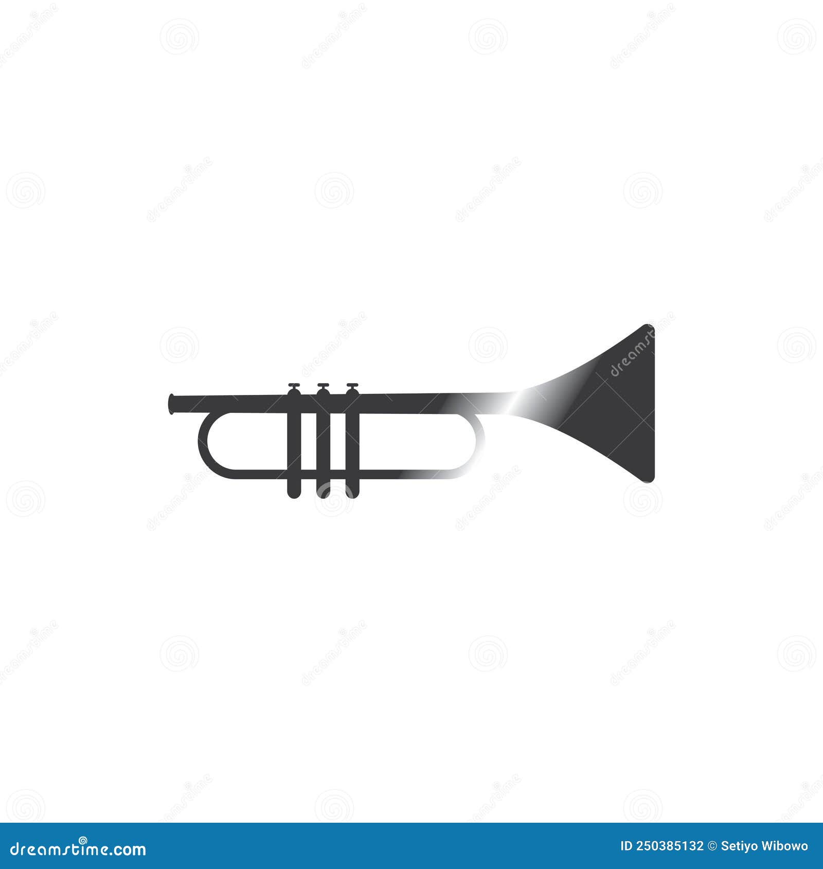 Trumpet Music Instrument Vector Icon Stock Vector Illustration of trumpet, symbol 250385132