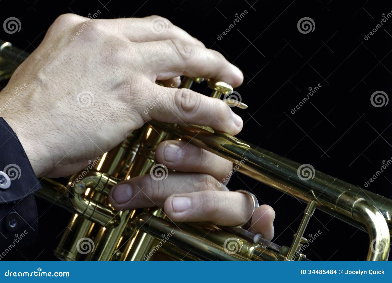 Trumpeter stock photo. Image of music, skill, symphony - 34485484