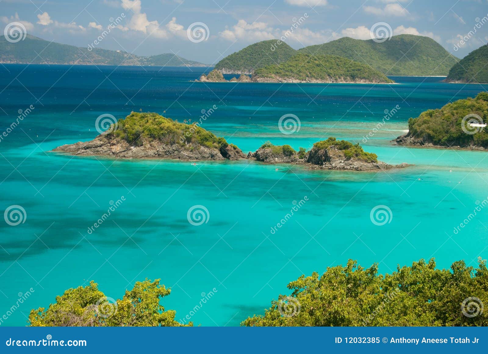 Trunk Bay St John stock image. Image of british, waves 12032385