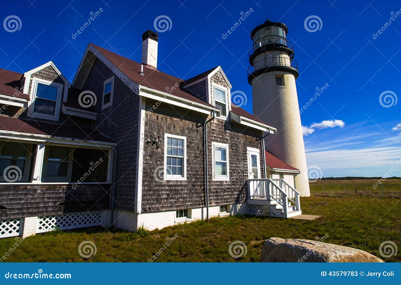 Truro Lighthouse, Truro, MA. Editorial Stock Photo Image of landmark