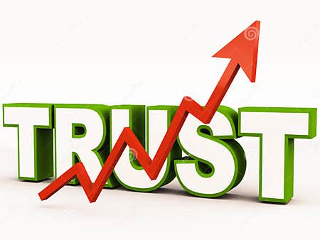Trust stock illustration. Illustration of customer, rising - 28912643