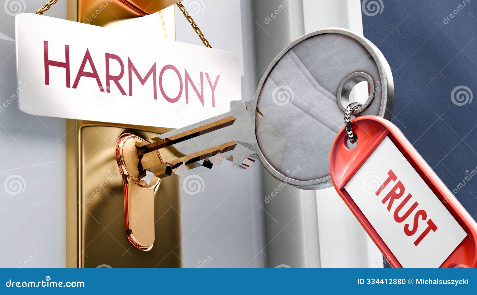 trust leads to harmony - it's a key to unlock harmony