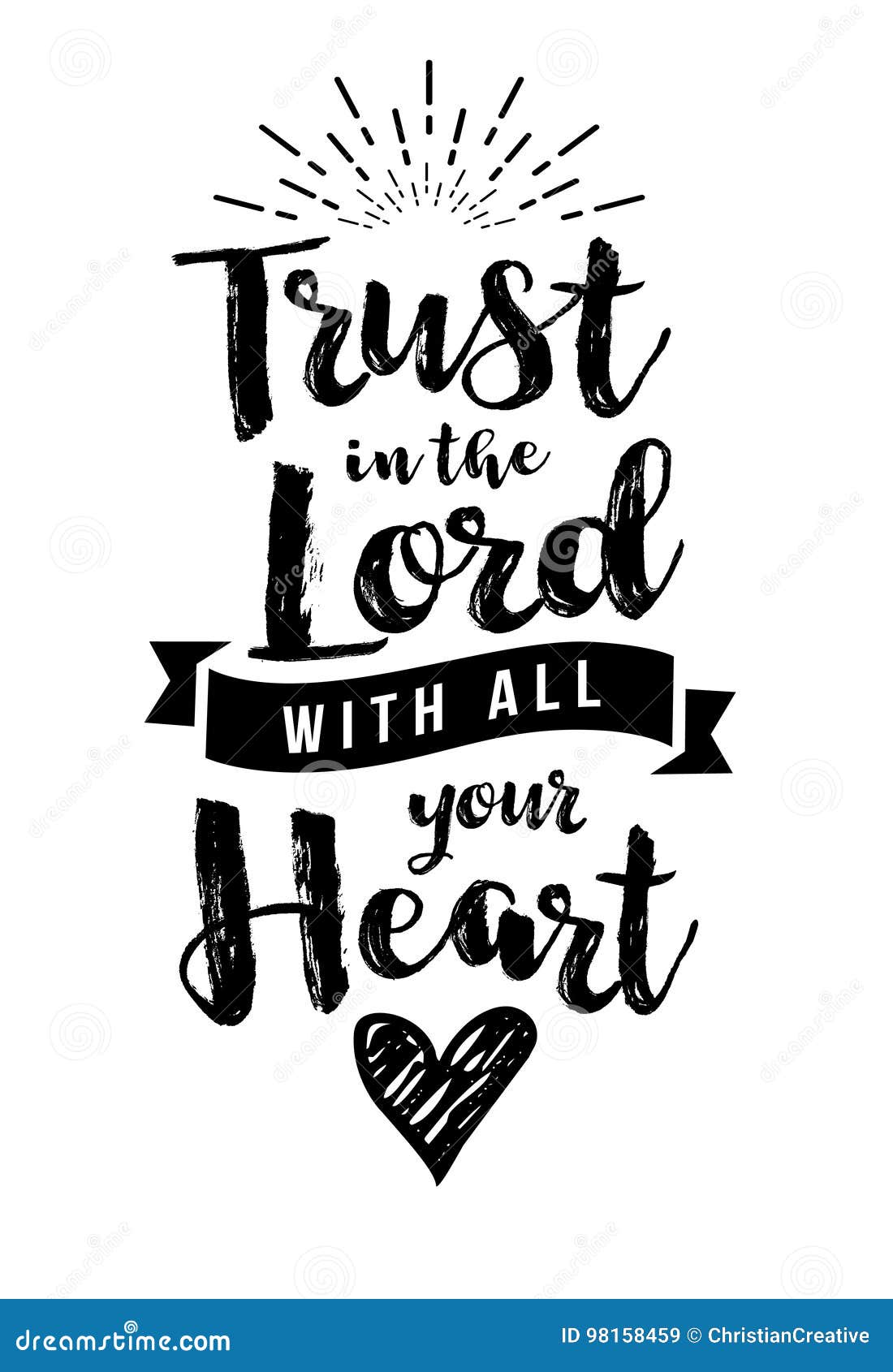 trust in the lord with all your heart emblem