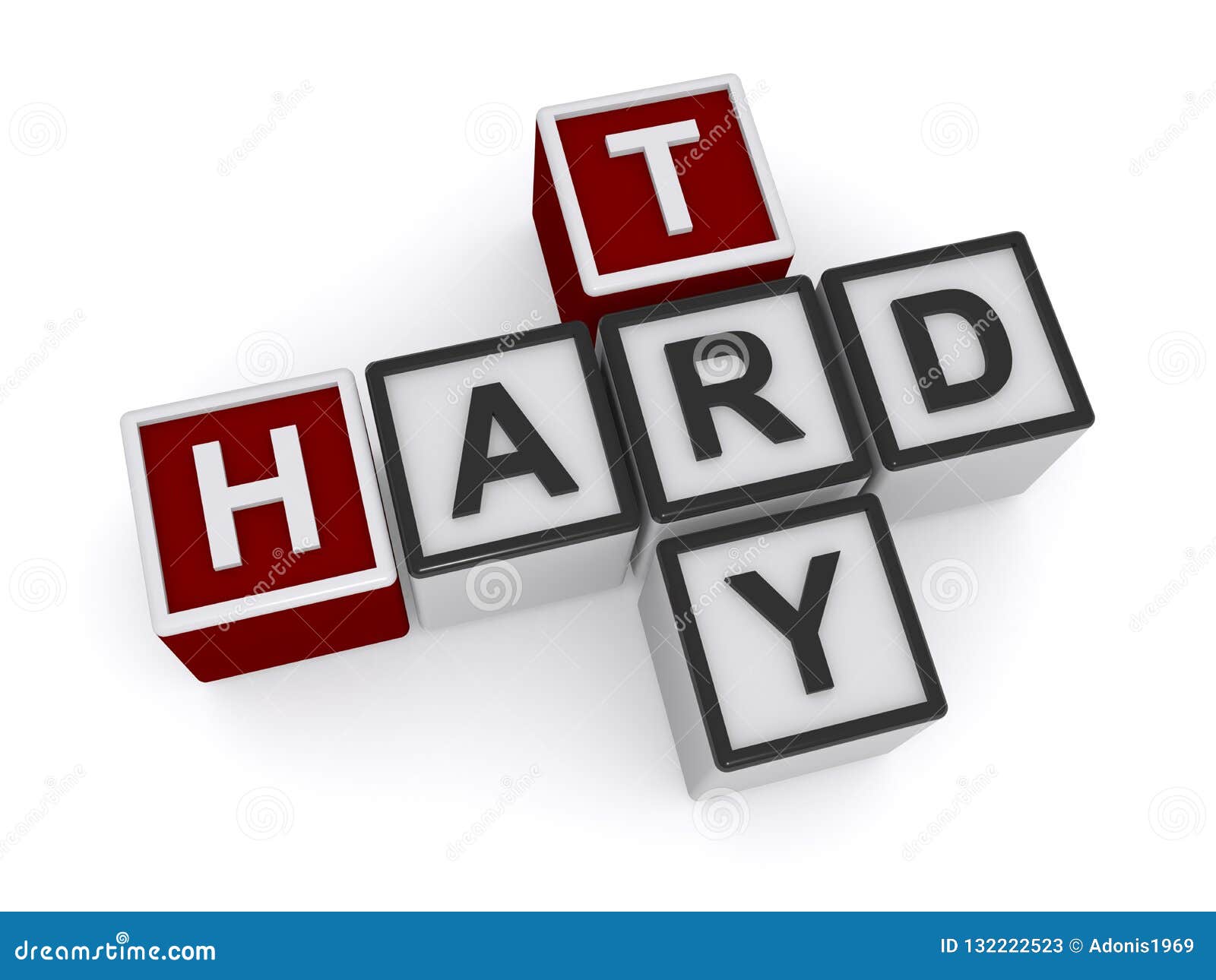 Try hard word block stock illustration. Illustration of every  132222523