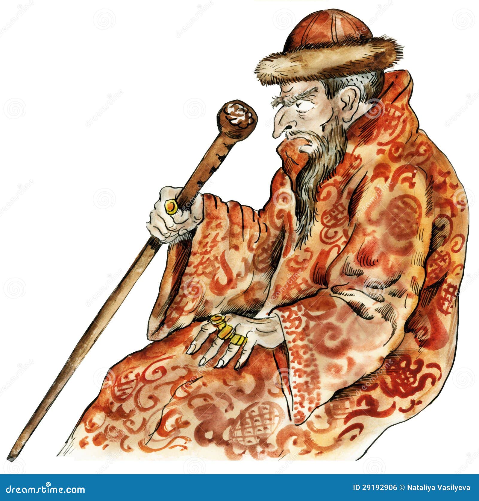 tsar ivan caricature portrait