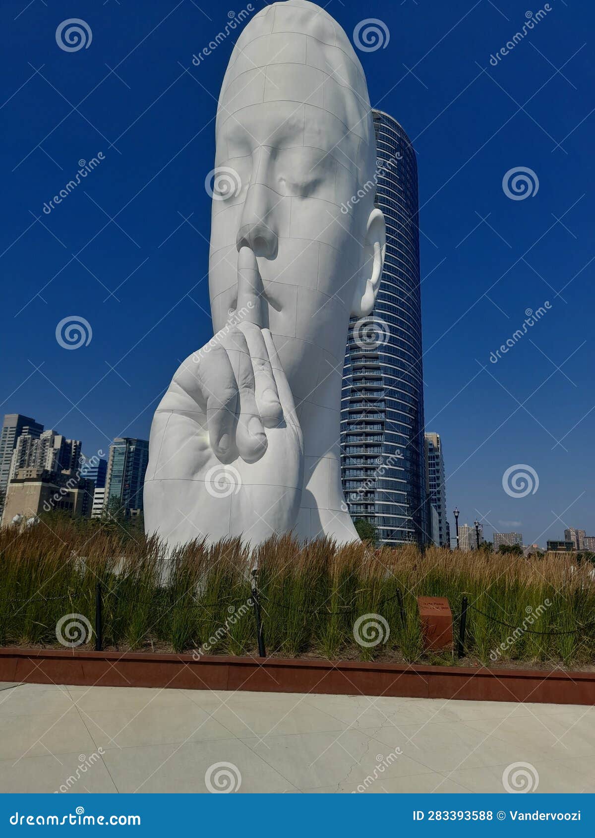 Tshhh Statue in New Jersey City Good Stock Photo Image of statue