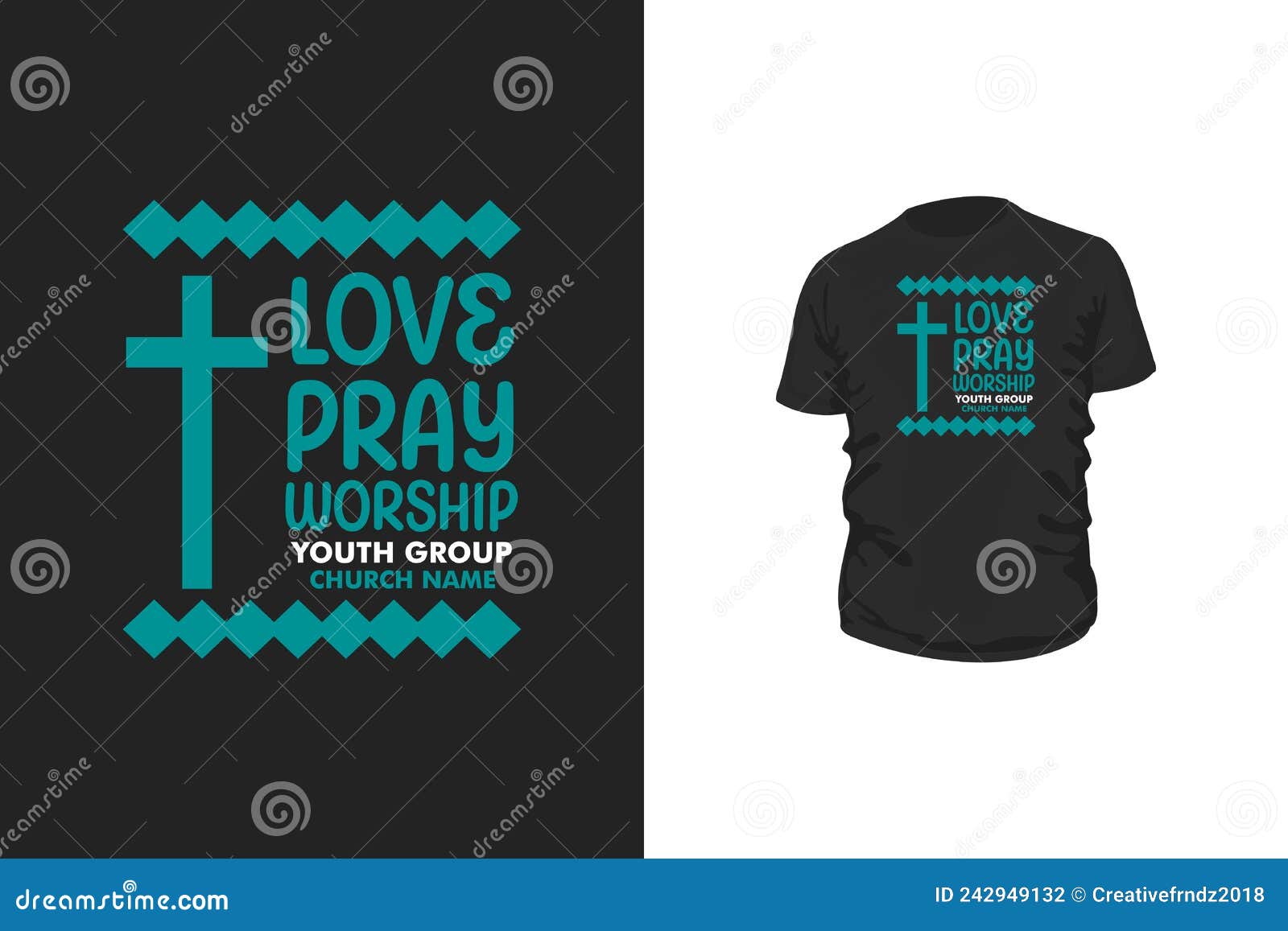 church t shirt design