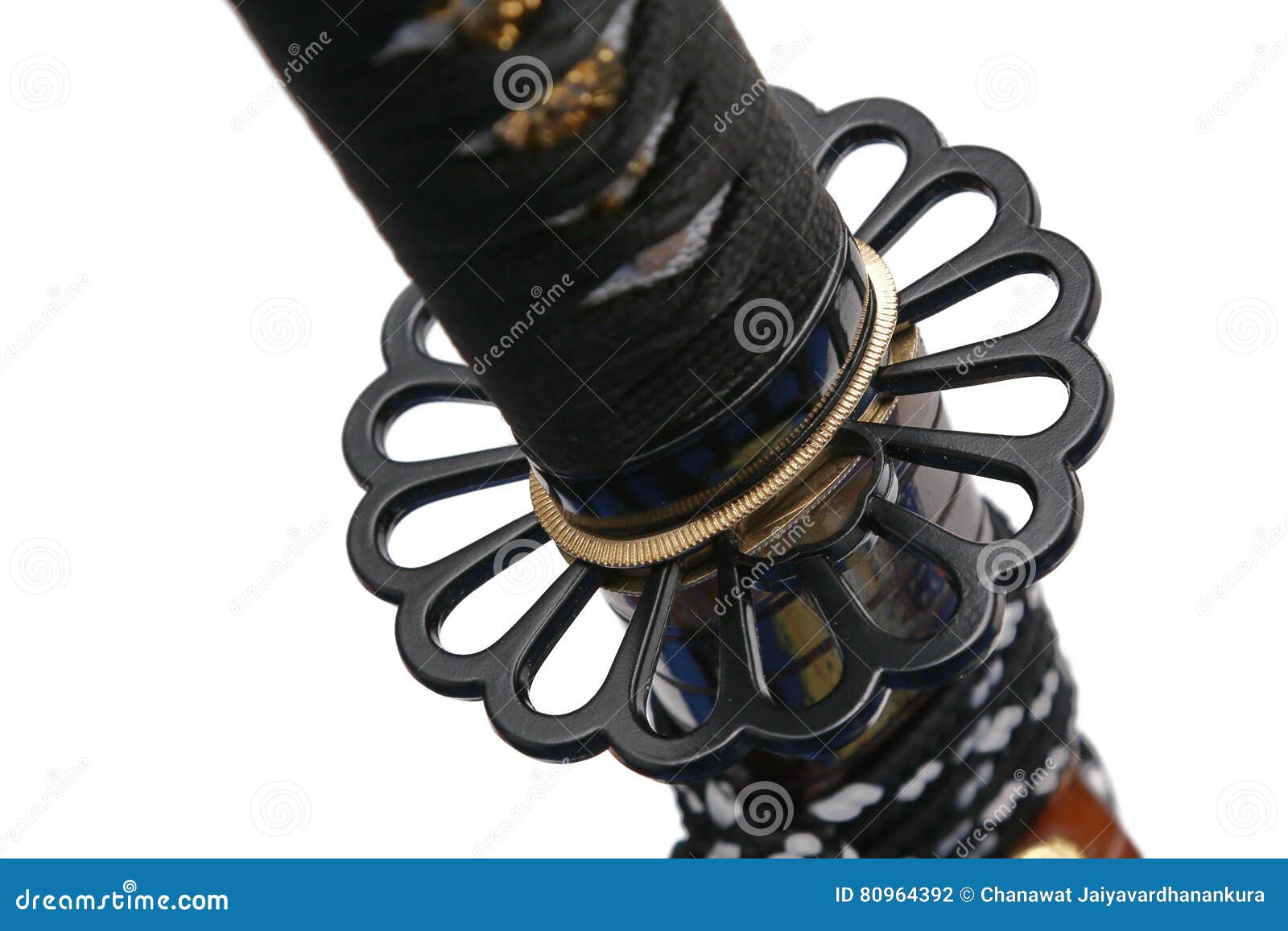 Tsuba Hand Guard of Japanese Sword Stock Photo Image of sharp