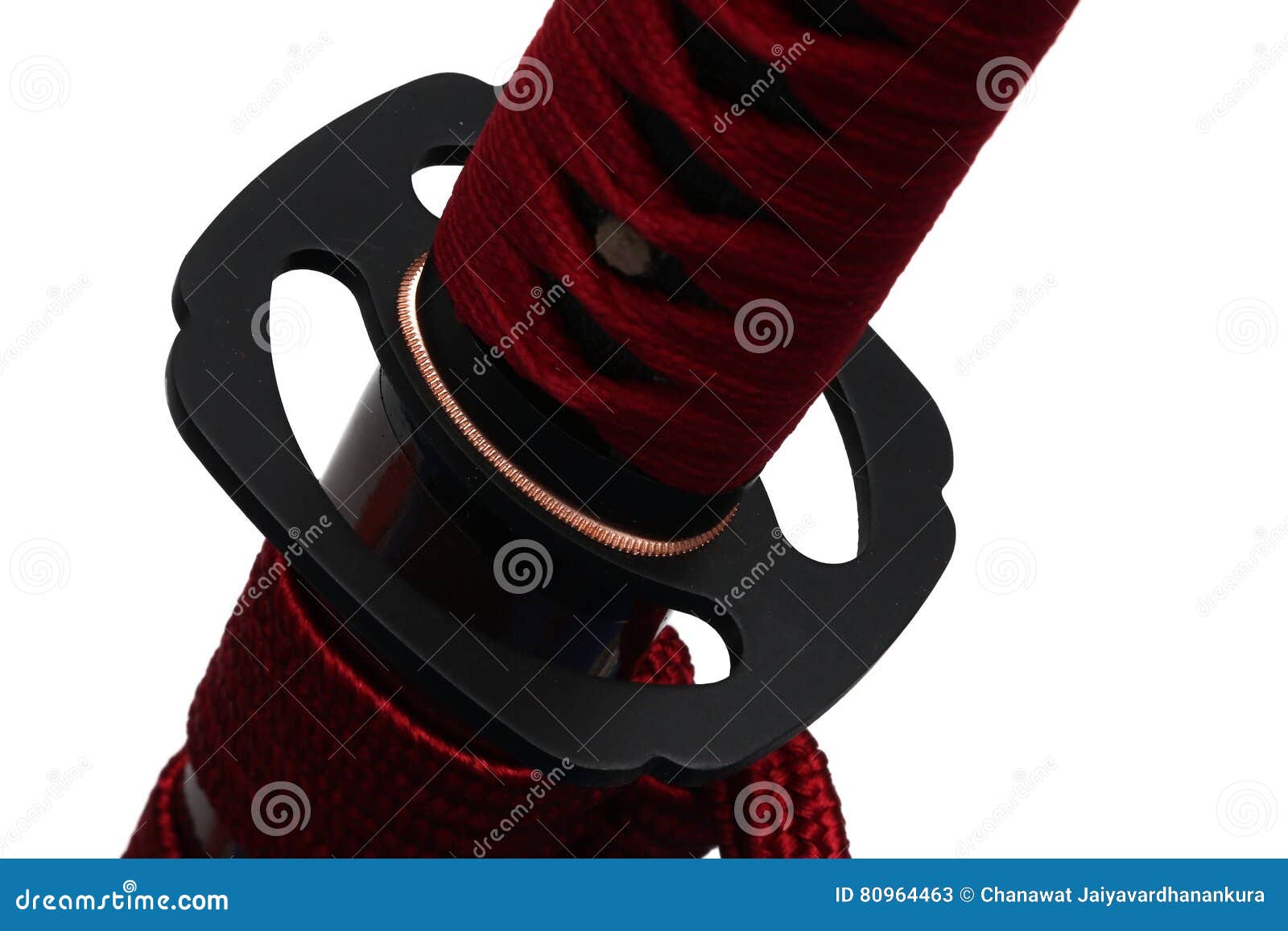 Tsuba Hand Guard of Japanese Sword Stock Image Image of background