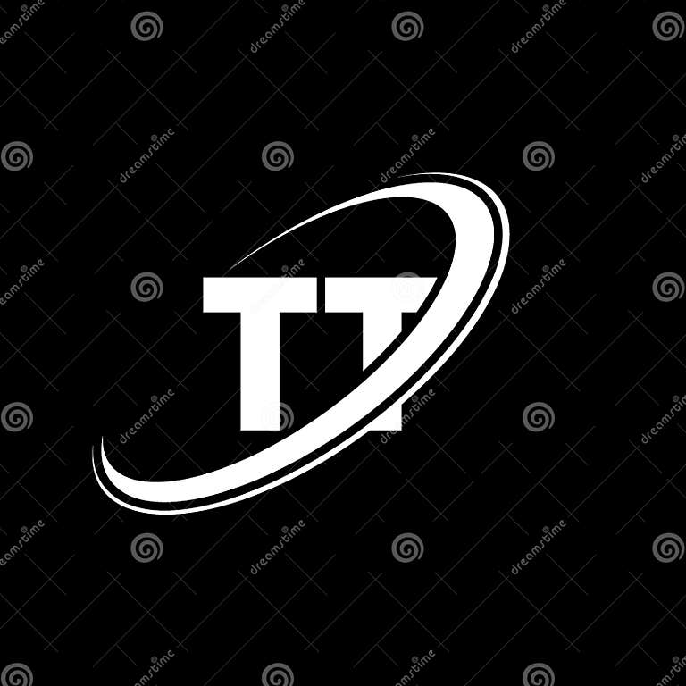 TT T T Letter Logo Design. Initial Letter TT Linked Circle Uppercase ...