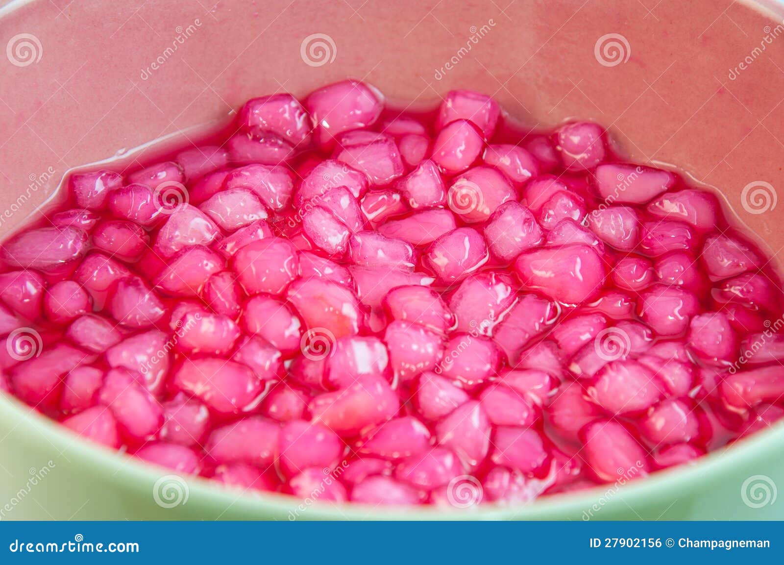 Tub Tim Krob Thai Dessert Stock Photo Image Of Pair