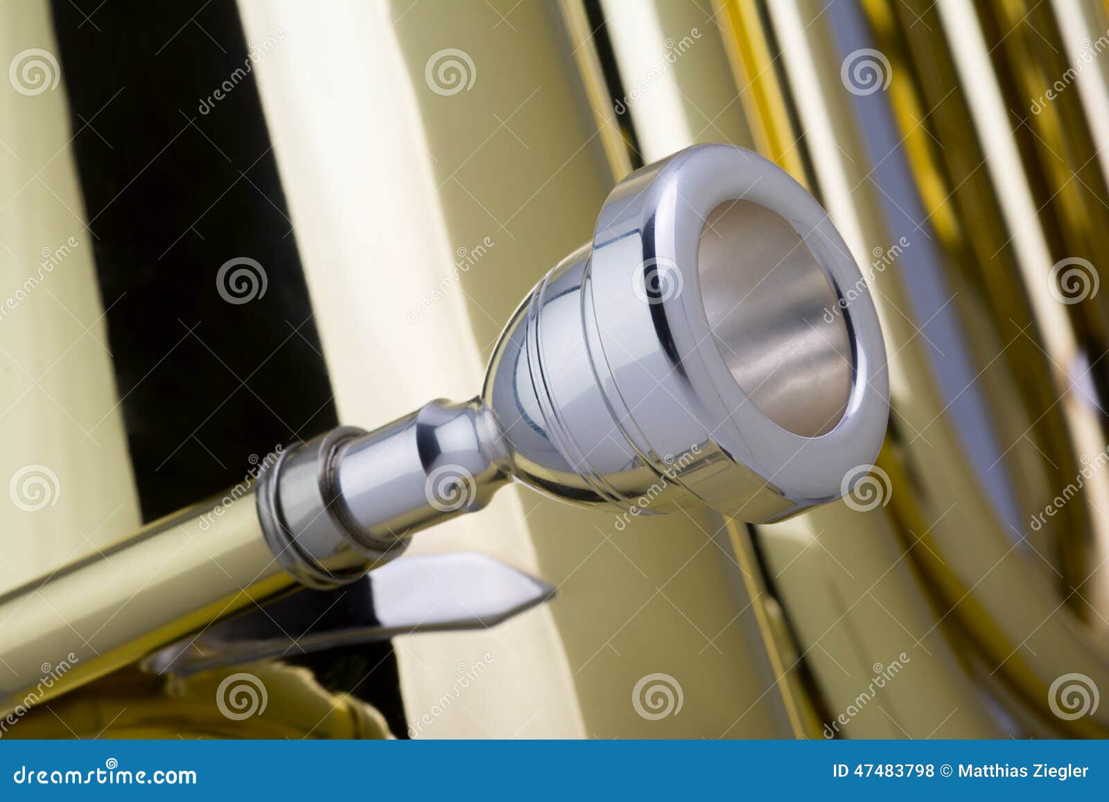 Tuba Mouthpiece stock photo. Image of detail, metal, orchestra 47483798