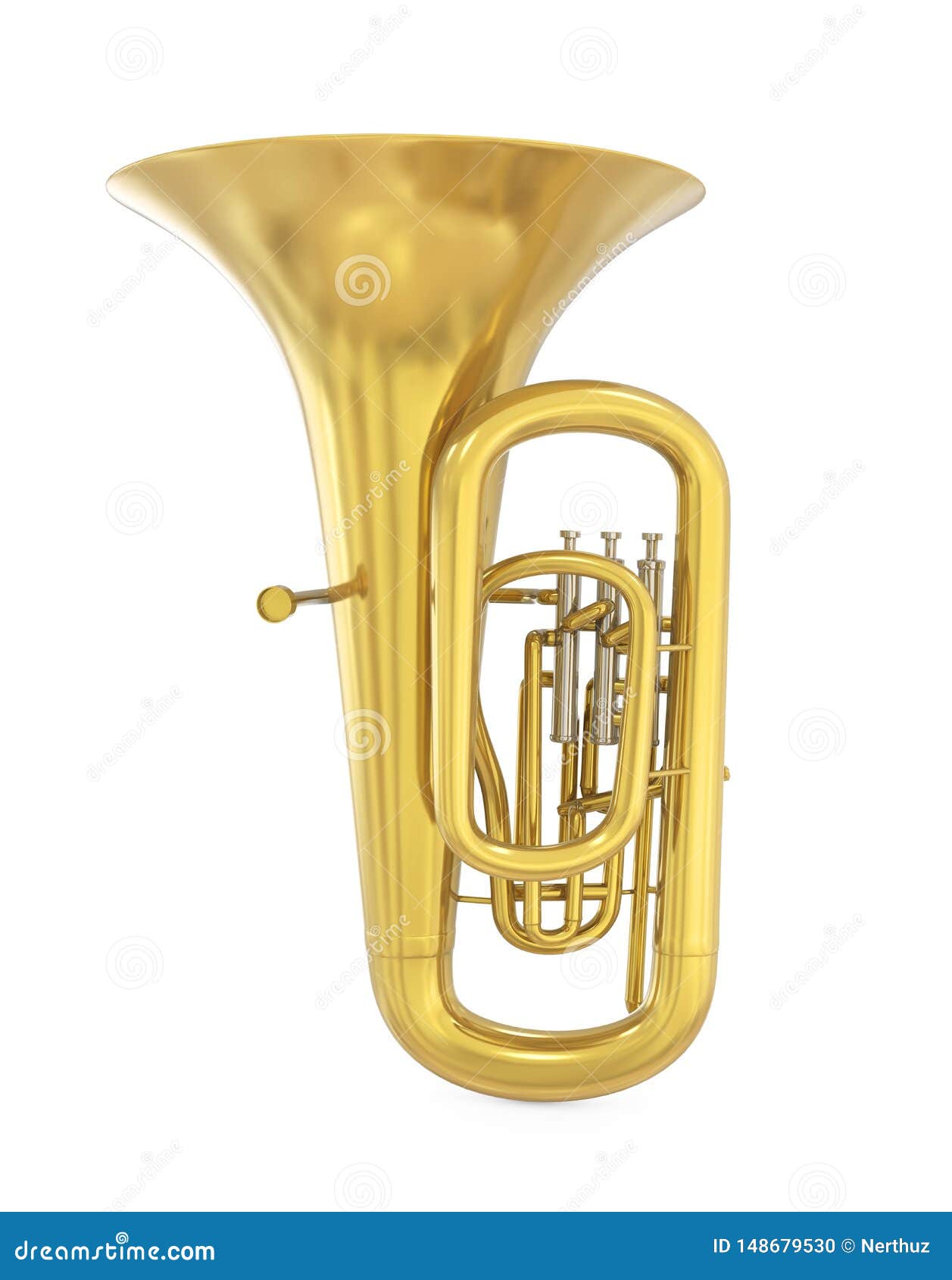 Tuba Musical Instrument Isolated Stock Illustration Illustration of