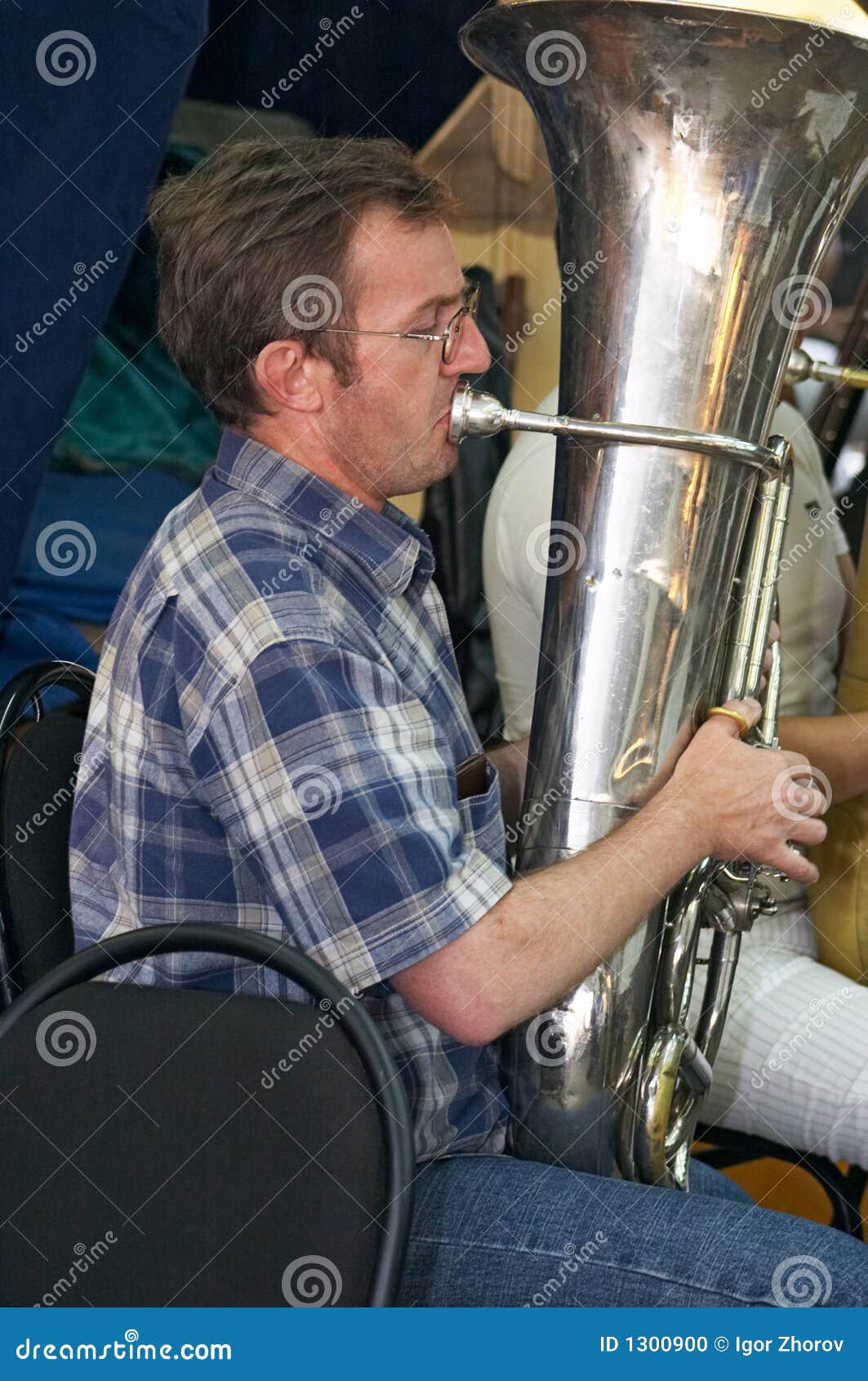 Tuba player stock photo. Image of brass, marching, march 1300900