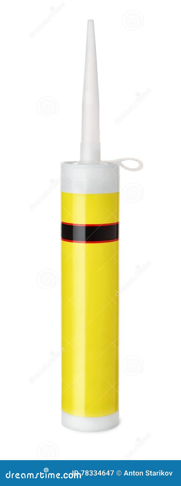 Tube de mastic de silicone image stock. Image du domestique 78334647