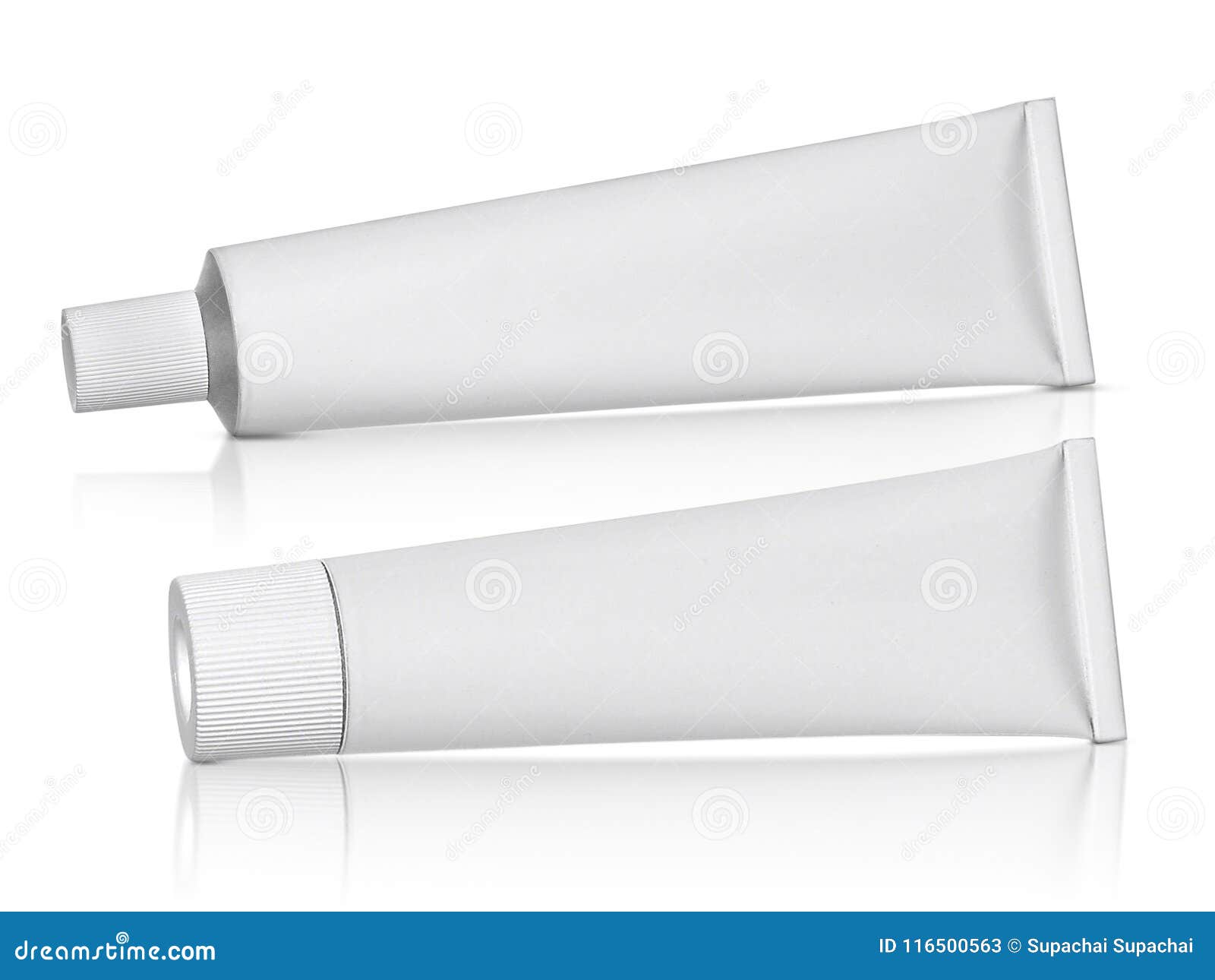 Tubo Blanco Poner Crema De Aluminio Aislado En El Fondo Blanco Imagen de archivo Imagen cuidado, medicina: