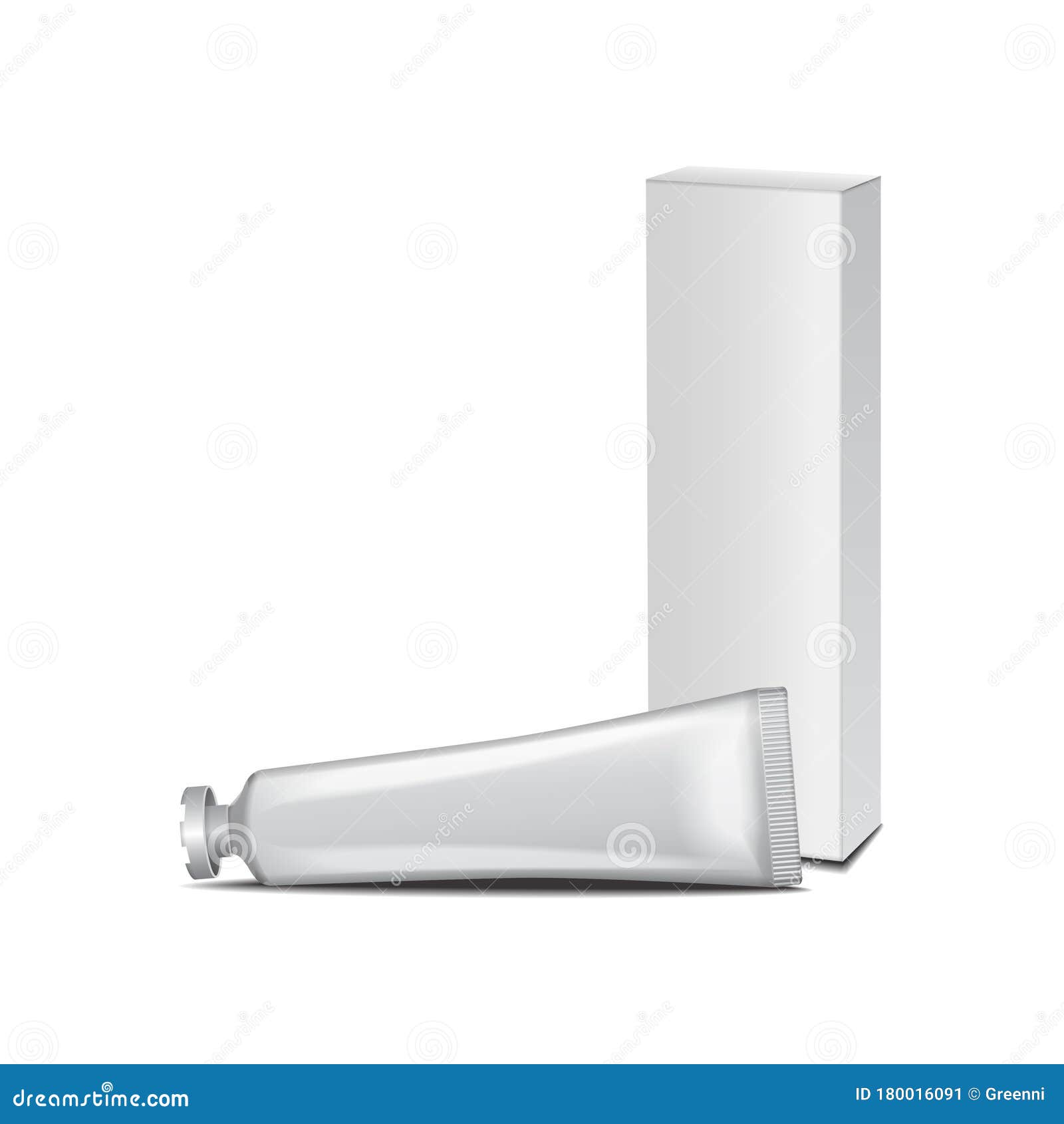 Download Tubo Branco Mock Up Com Caixa Branca - Creme, Gel ...