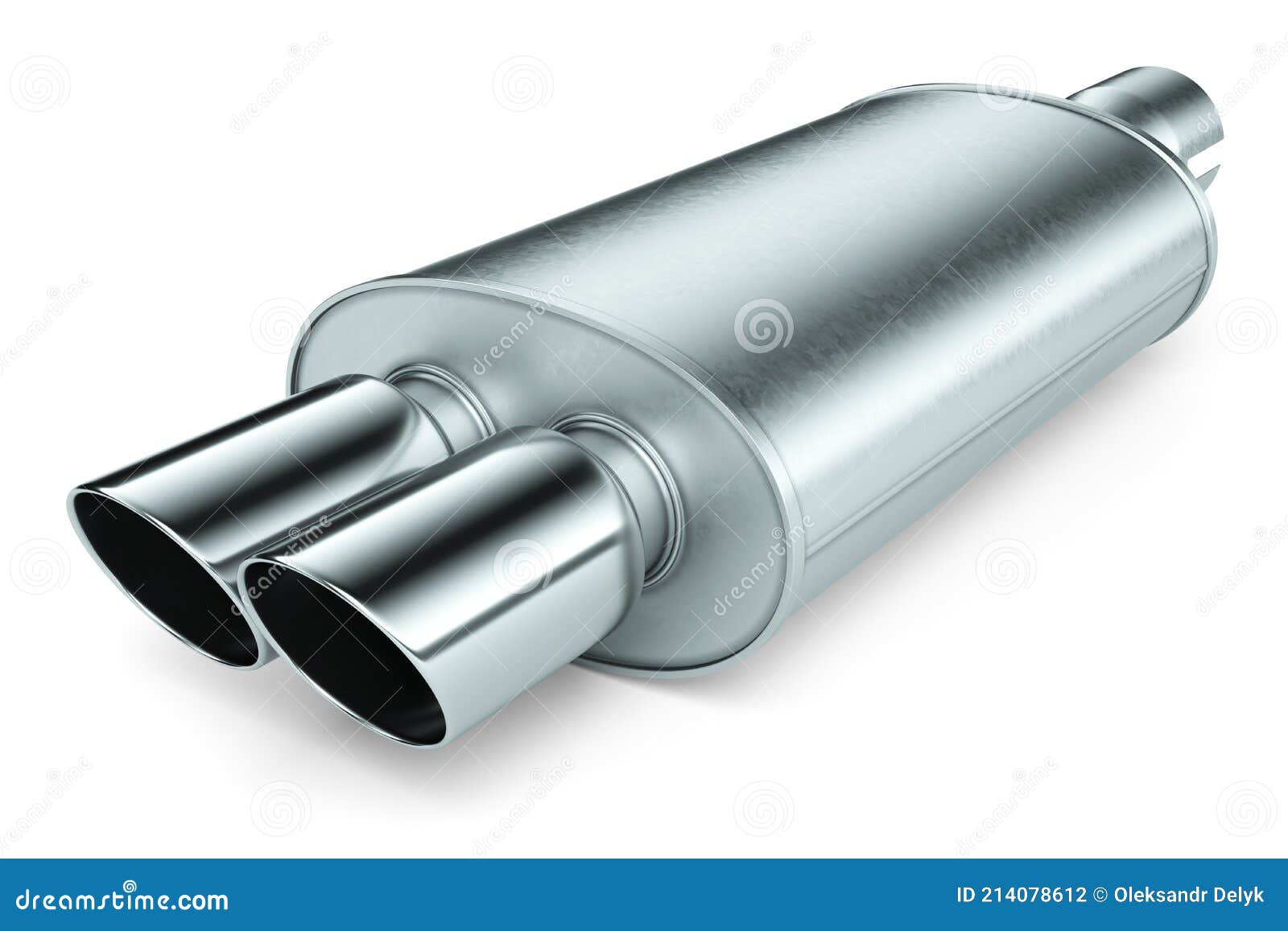 Tubo De Escape Silenciador De Acero Inoxidable Stock de ilustración -  Ilustración de extractor, ajuste: 214078612