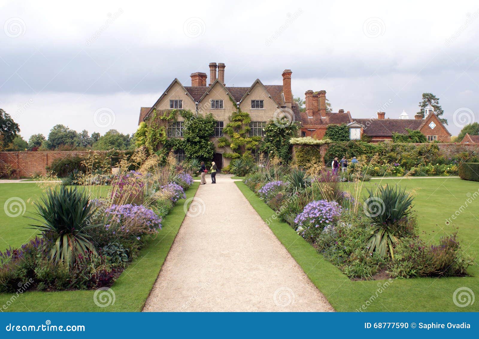 Tudor Architecture and Garden Stock Photo Image of architecture, flowers 68777590
