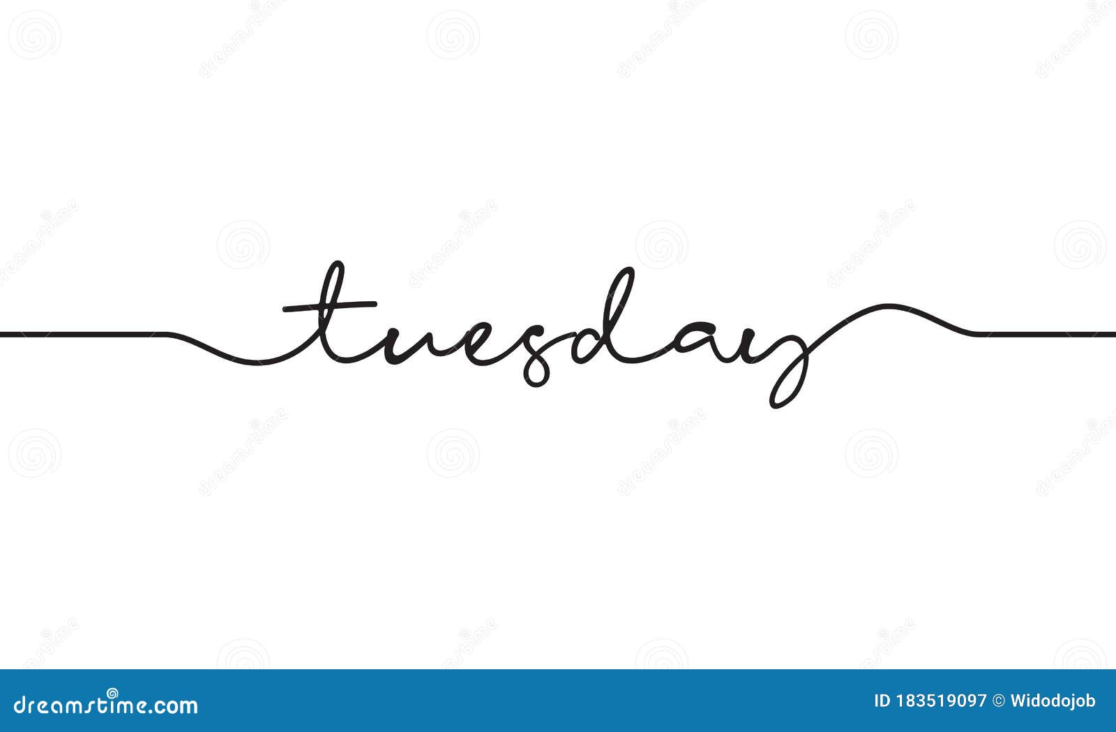Featured image of post Tuesday Word Calligraphy / Calligraphy is an artistic writing style where the pressure is varied to create thick and thin lines, all in a single stroke.
