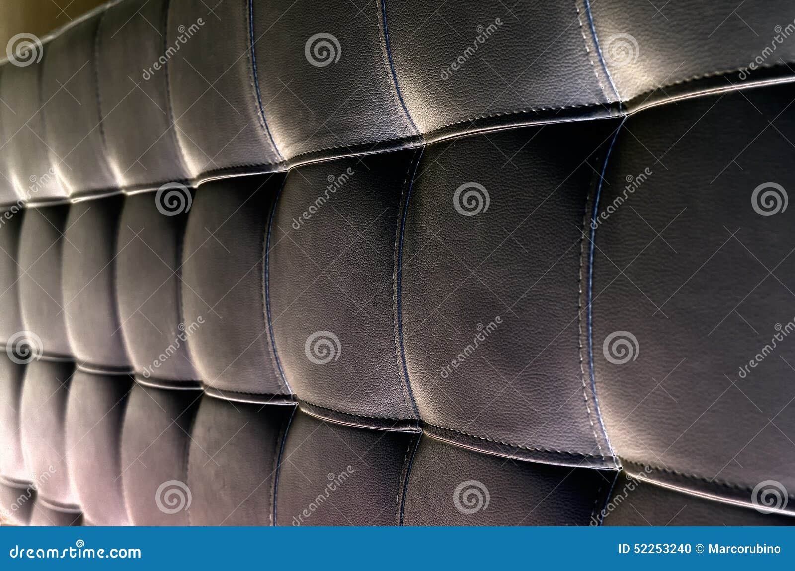 Tufted Leather Headboard Texture for Background Stock Photo Image of