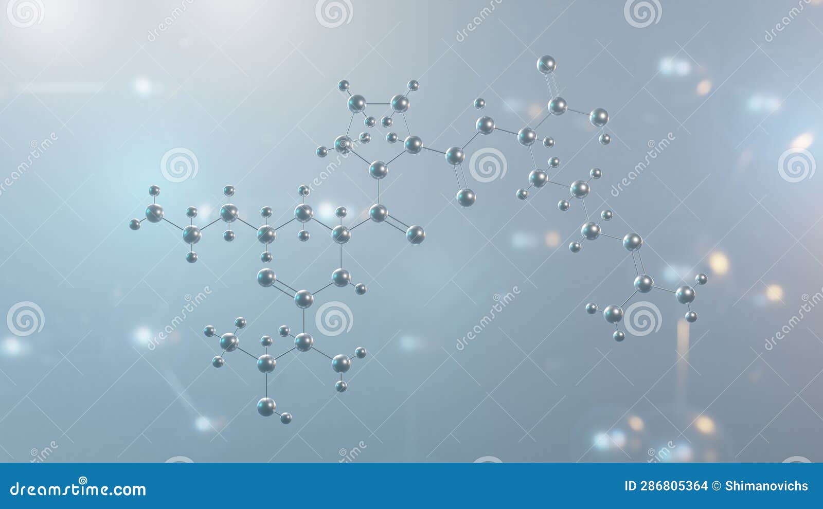 Tuftsin Molecular Structure, 3d Model Molecule, Tetrapeptide
