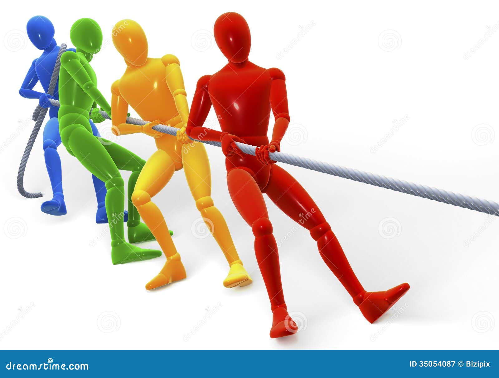 Tug of war stock illustration. Illustration of determination 35054087