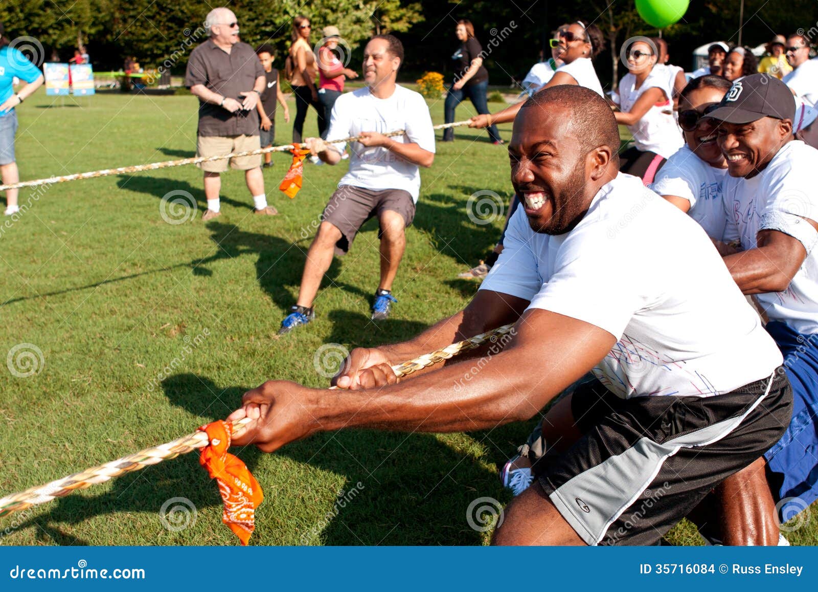 Tug-of-War Teams Pull Rope in Summer Fundraising Event Editorial