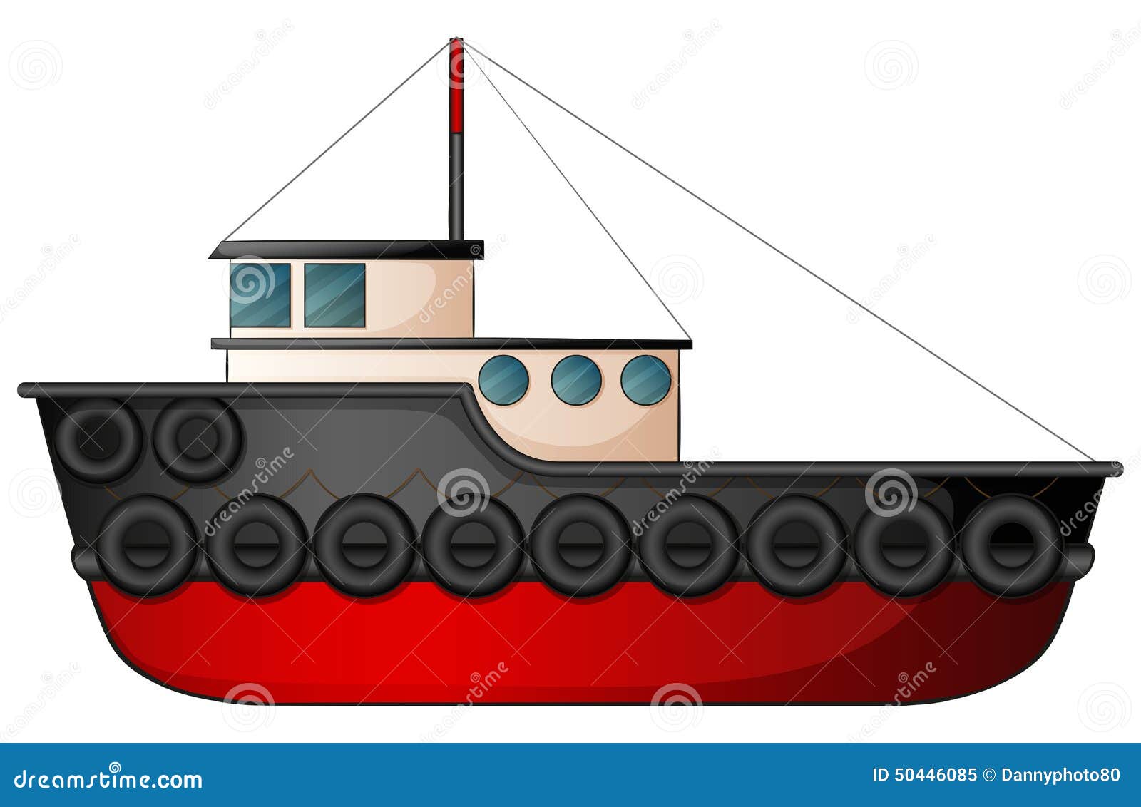 Tugboat Stock Vector - Image: 50446085