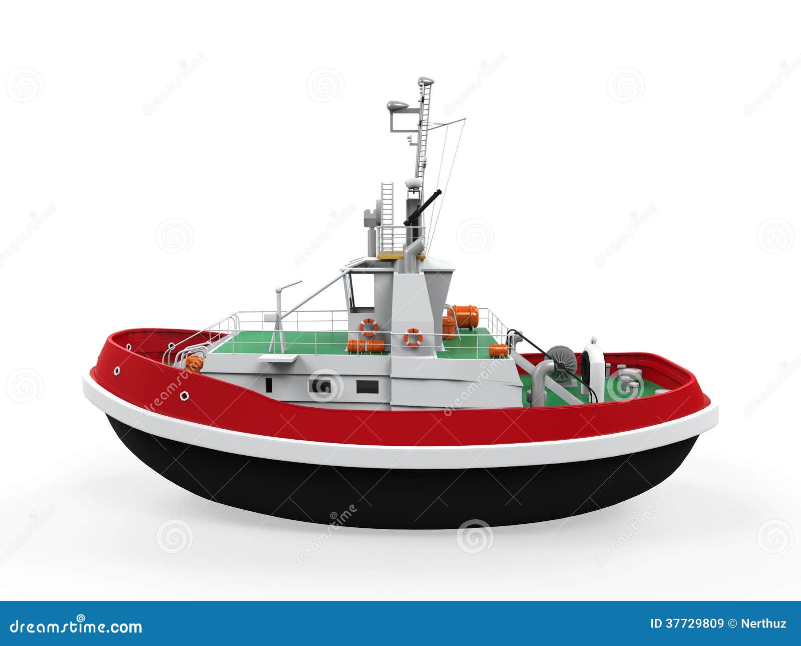 Tugboat Isolated Stock Photography 51658358