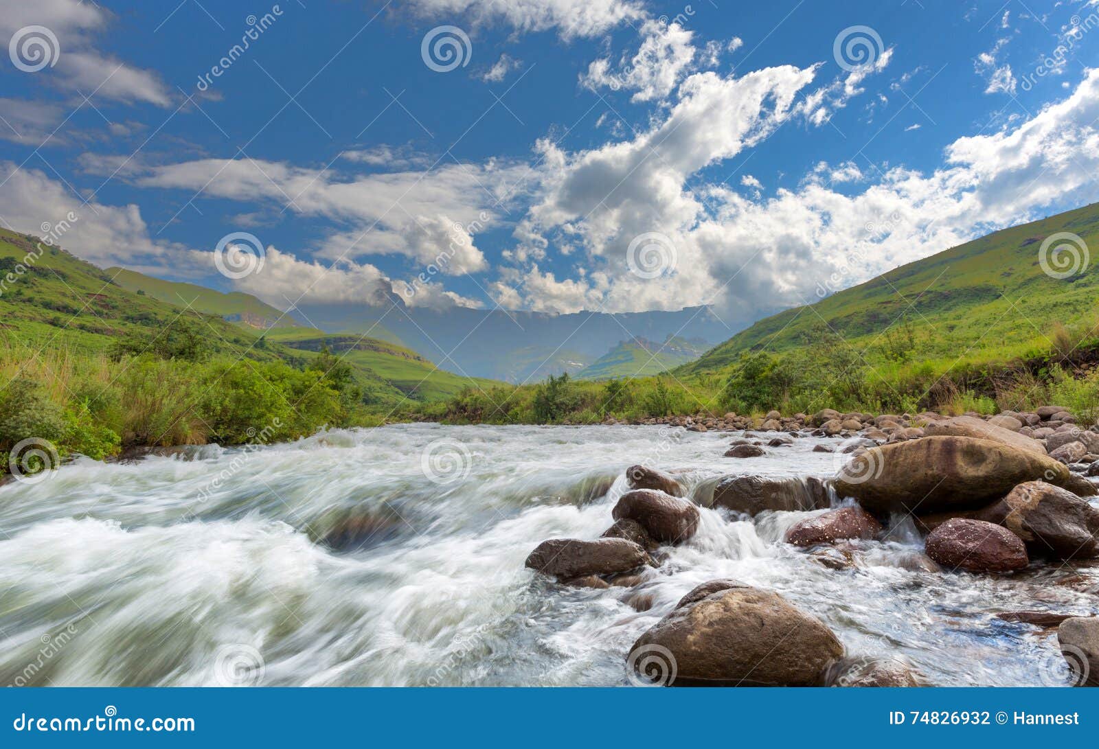 Tugela River stock photo. Image of grass, maluti, africa - 74826932