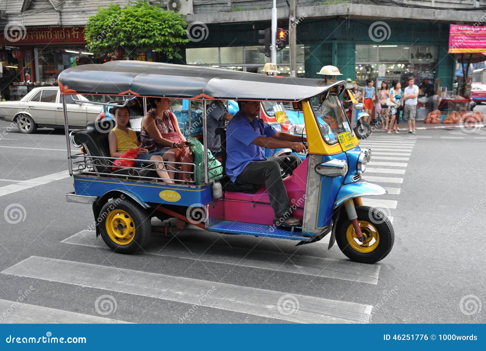 Tuk Tuk Taxi Editorial Photo Image Of Asian Icon Blue 46251776 