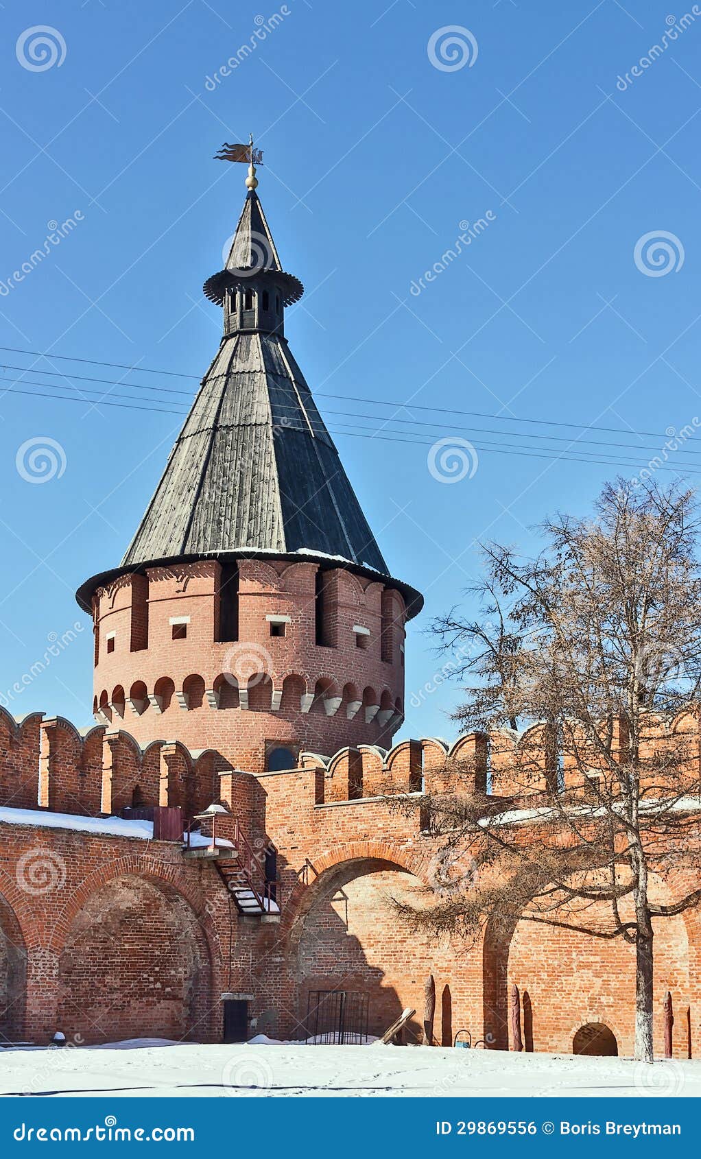 Tula het Kremlin, Rusland stock foto. Afbeelding bestaande uit toren