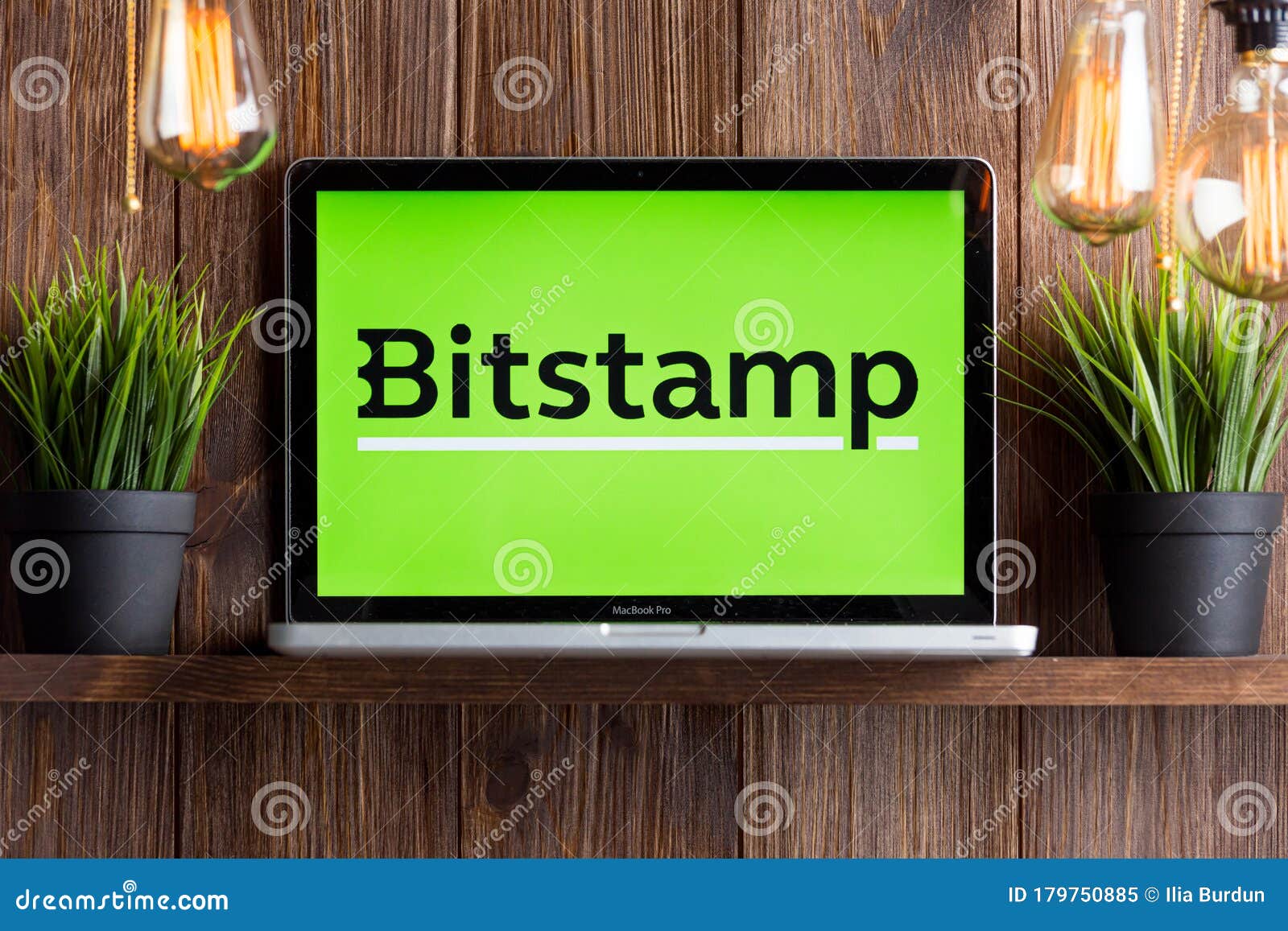 Tula Russia 16.01.20 Bitstamp On The Laptop Screen ...
