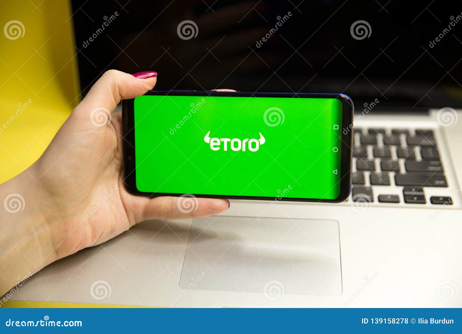 Tula, Russia - JANUARY 29, 2019: EToro Logo Displayed On A ...