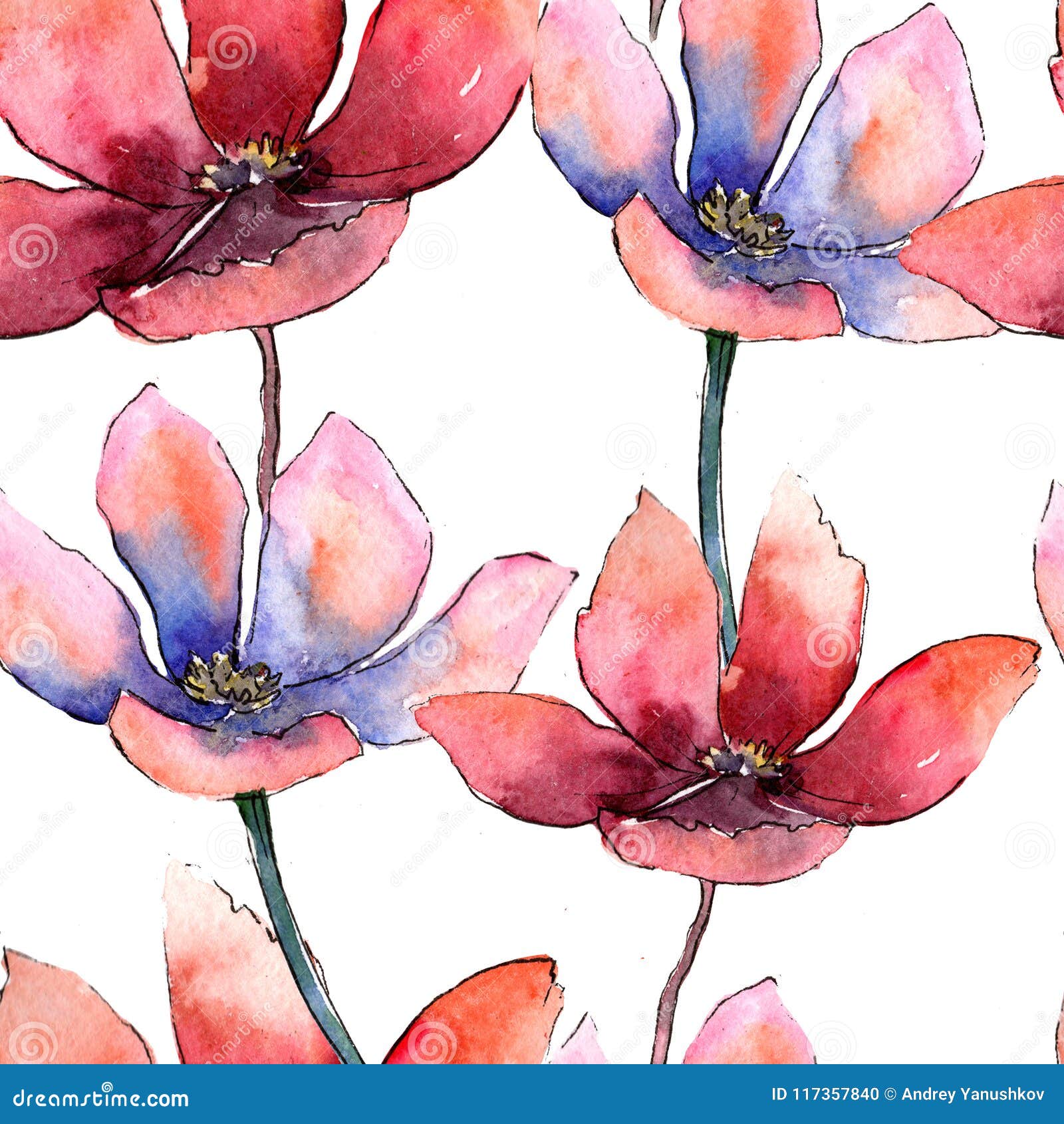 Papel De Pared Floral Con Flores De Papel Coloridas Stock de