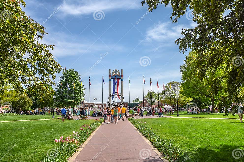 Tulip Festival 2015 in Pella Iowa Editorial Photography Image of iowa