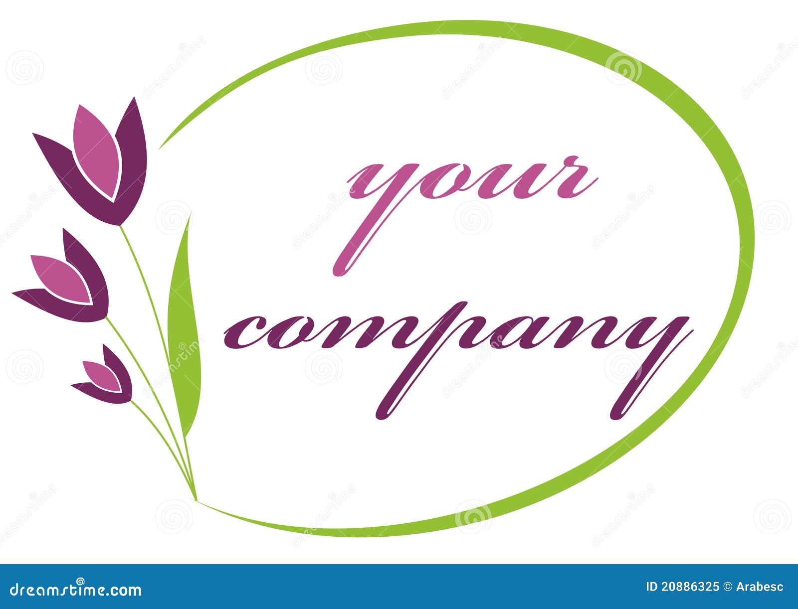 Tulip logo stock vector. Illustration of emblem, fresh 20886325
