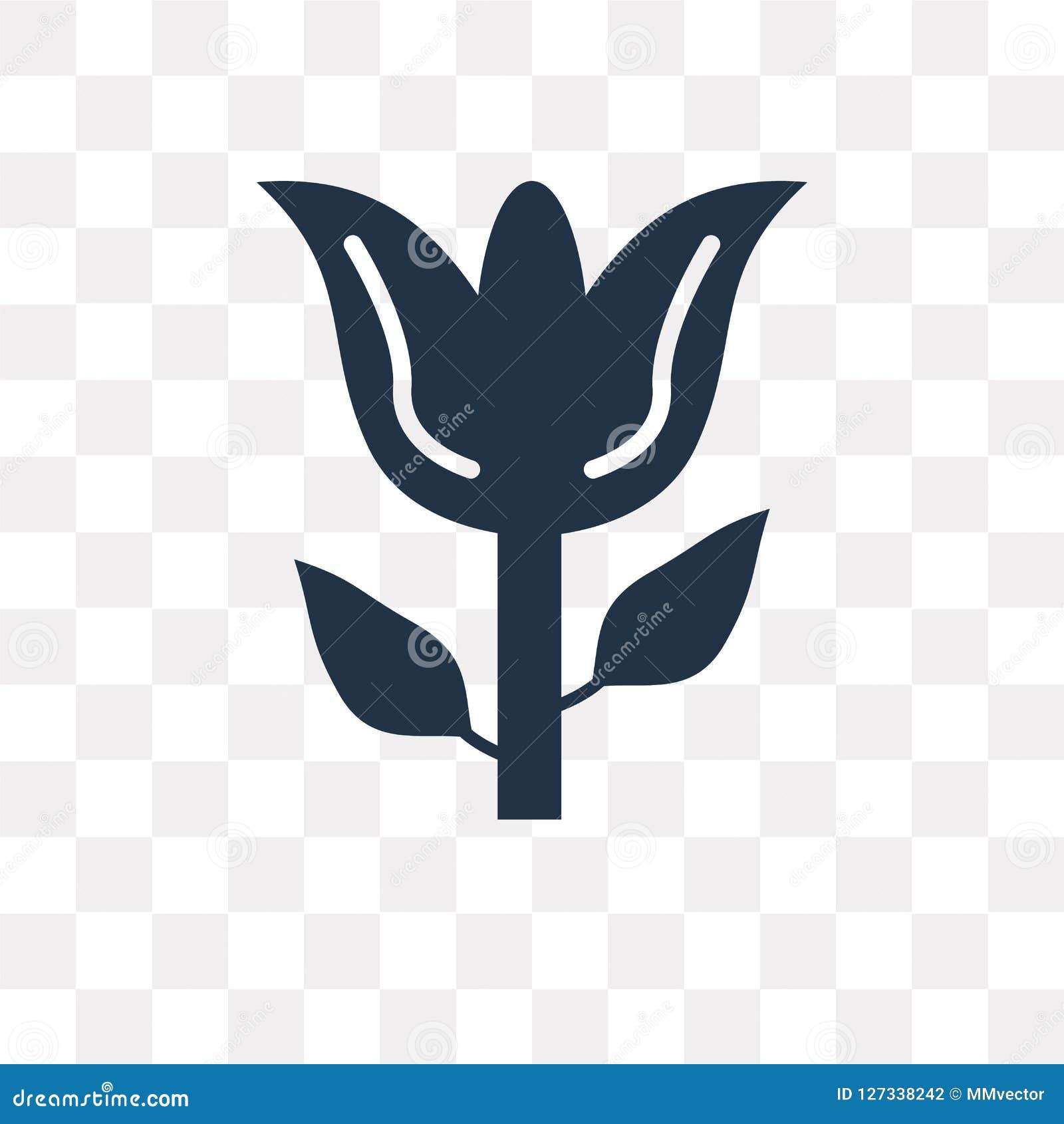 Tulip Vector Icon Isolated On Transparent Background Tulip Vector Icon Isolated On Transparent Background