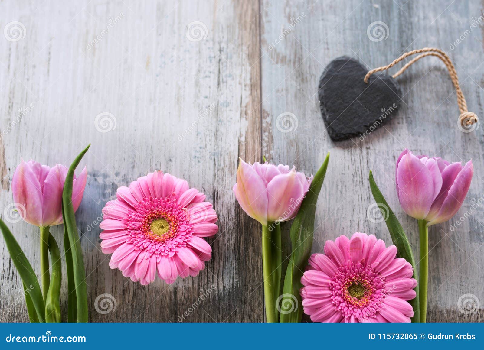 Flowers and Heart on a Vintage Background Stock Image - Image of  background, flowers: 115732065