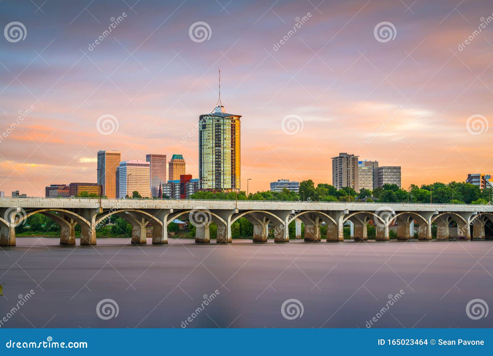 tulsa, oklahoma, usa downtown skyline on the arkansas river