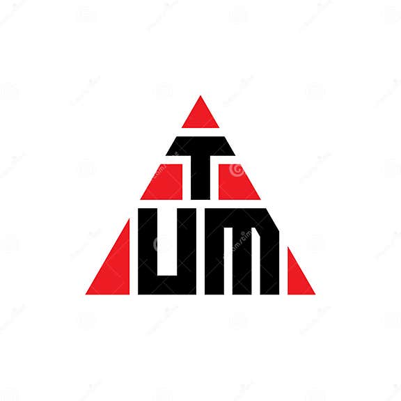 TUM Triangle Letter Logo Design with Triangle Shape. TUM Triangle Logo ...