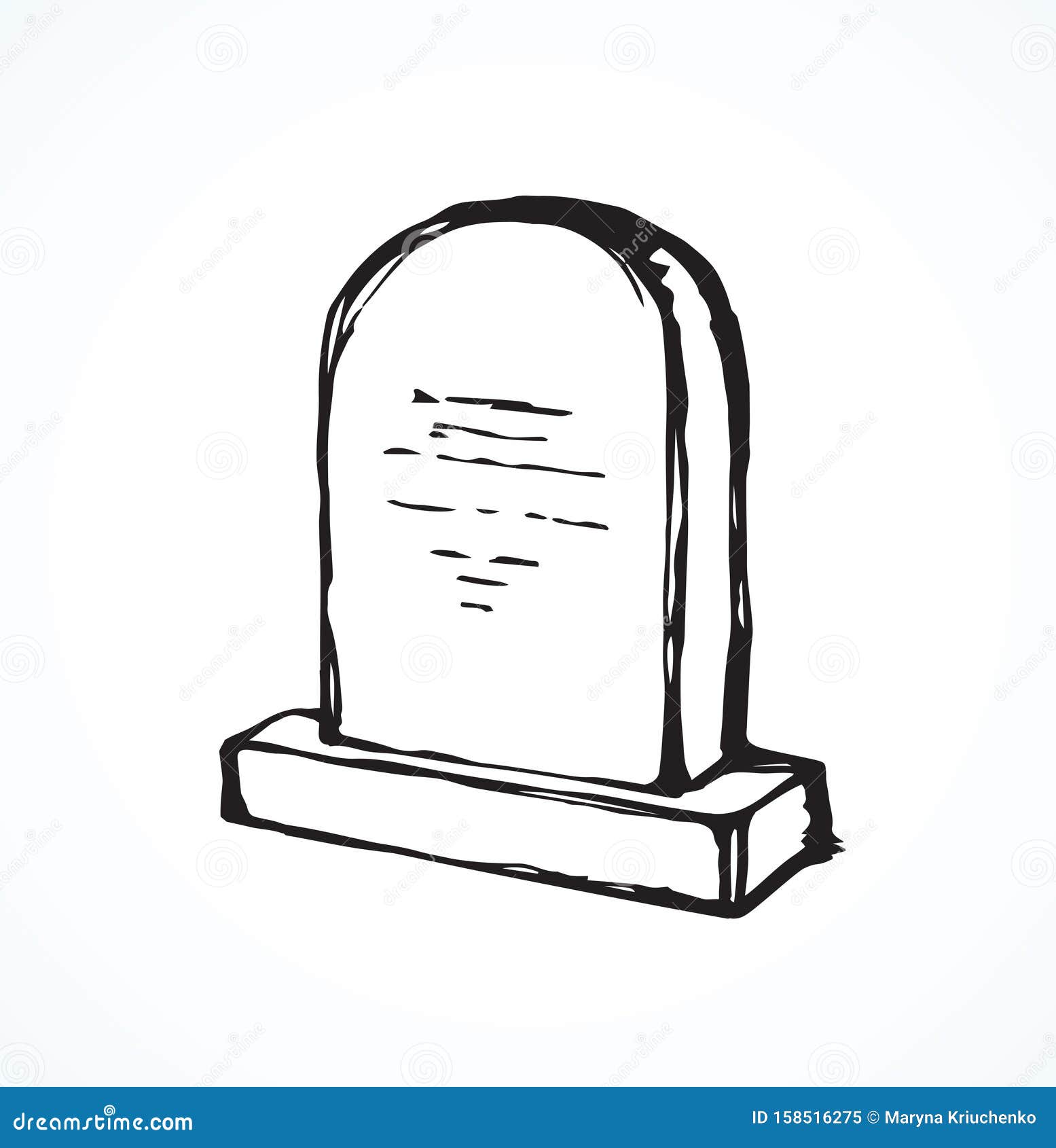 Tumba. Dibujo de vectores ilustración del vector. Ilustración de