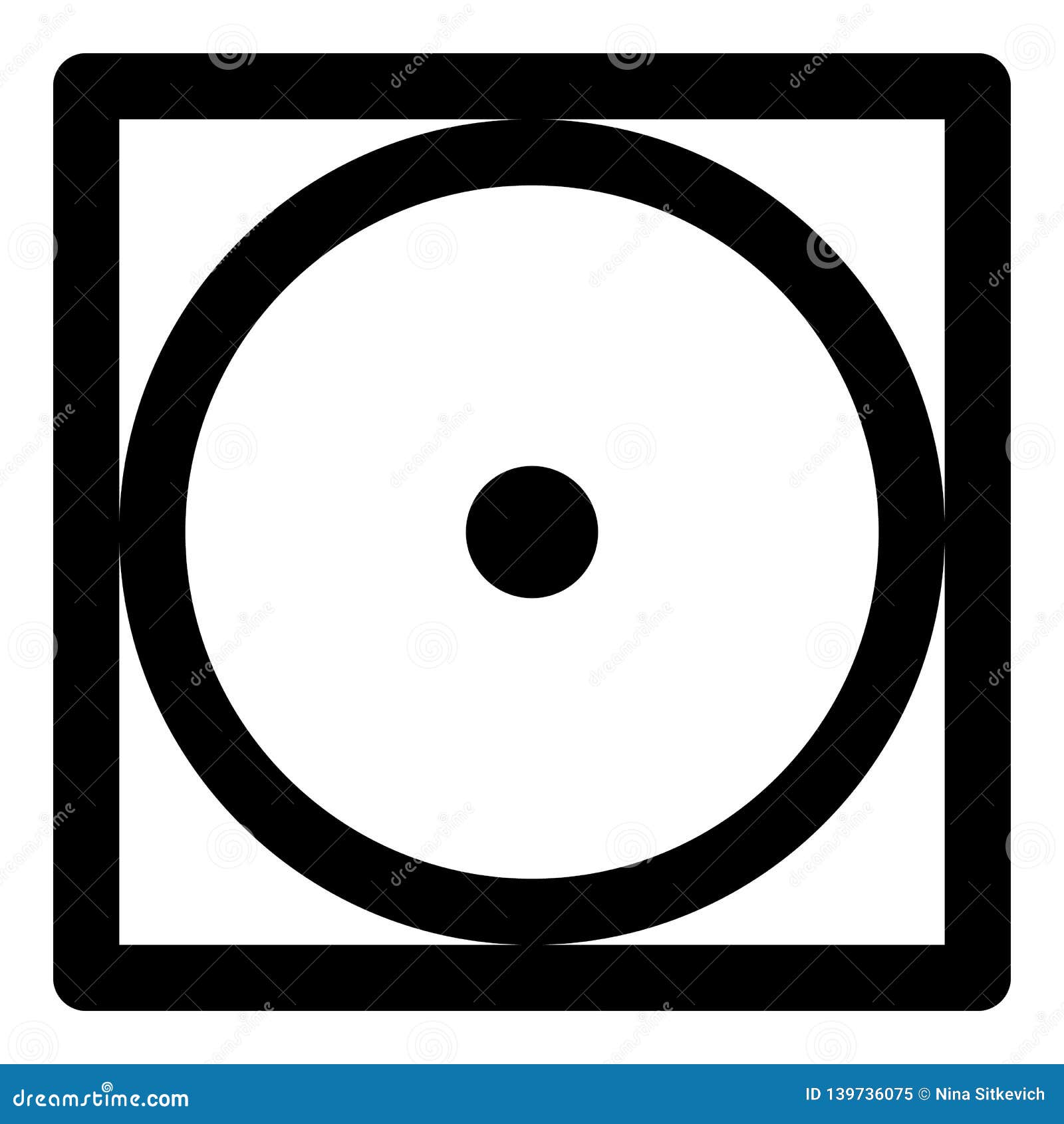 Tumble Dry Low Temperature Icon, Outline Style Stock Vector